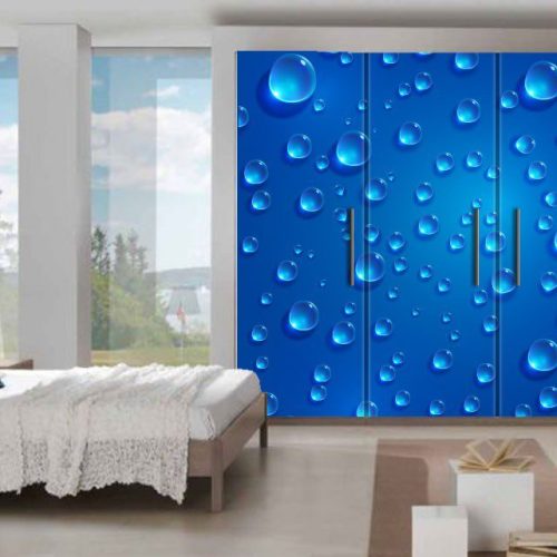 Αυτοκόλλητο Επίπλων "Blue Bubbles"