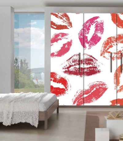 Αυτοκόλλητο Επίπλων "Colored Lips"