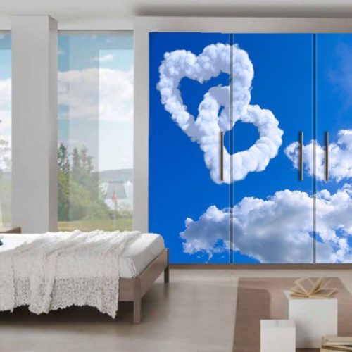 Αυτοκόλλητο Επίπλων "Sky & Hearts"