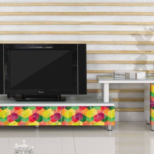 Αυτοκόλλητο Επίπλων "Colored Cubes"