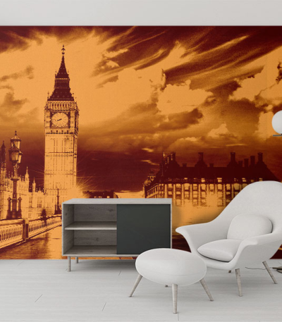 Ταπετσαρία Τοίχου London Sepia