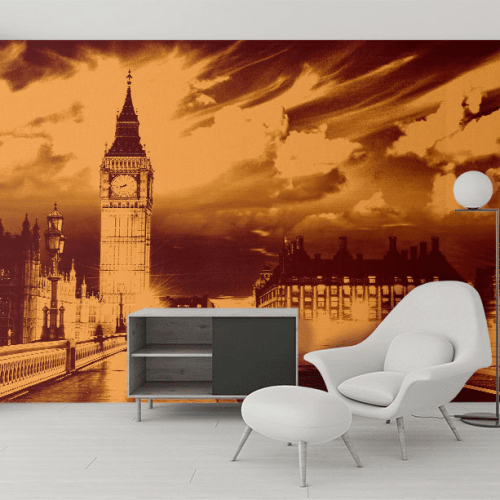 Ταπετσαρία Τοίχου London Sepia