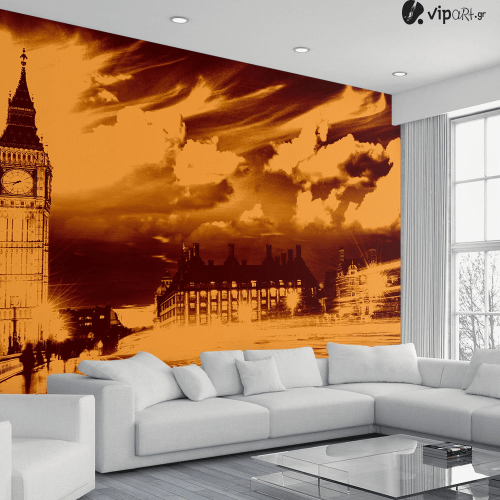Ταπετσαρία Τοίχου London Sepia