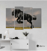 Πίνακας Καμβάς Τετράπτυχος Wild Horse