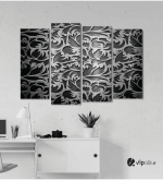 Πίνακας Καμβάς Τετράπτυχος Floral