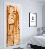 Αυτοκόλλητο Πόρτας με εκτύπωση "Girl Artistic"