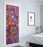 Αυτοκόλλητο Πόρτας με εκτύπωση "Glass Motif"