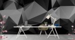 Ταπετσαρία Τοίχου Dark Polygons