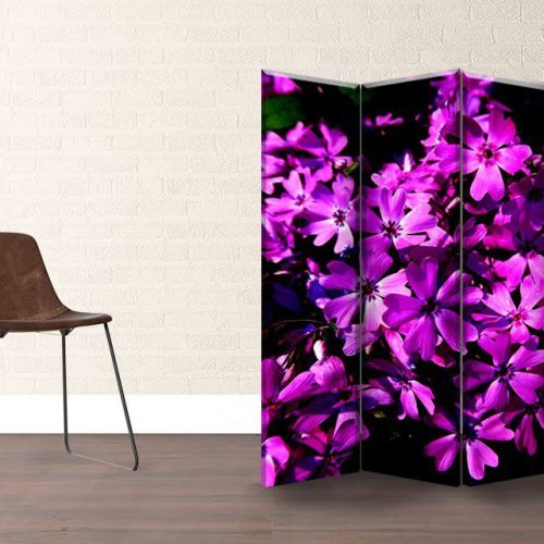 Παραβάν Τετράπτυχο Purple Flowers