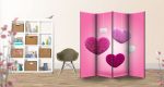 Παραβάν Τετράπτυχο fluffy Hearts