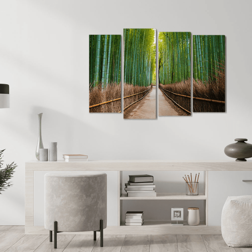 Πίνακας Καμβάς Τετράπτυχος Bamboo