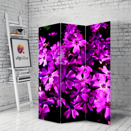 Διακοσμητικό Παραβάν μωβ λουλούδια Purple Flowers