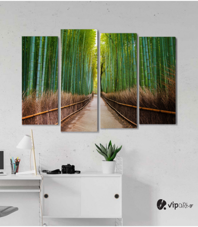 Πίνακας Καμβάς Τετράπτυχος Bamboo