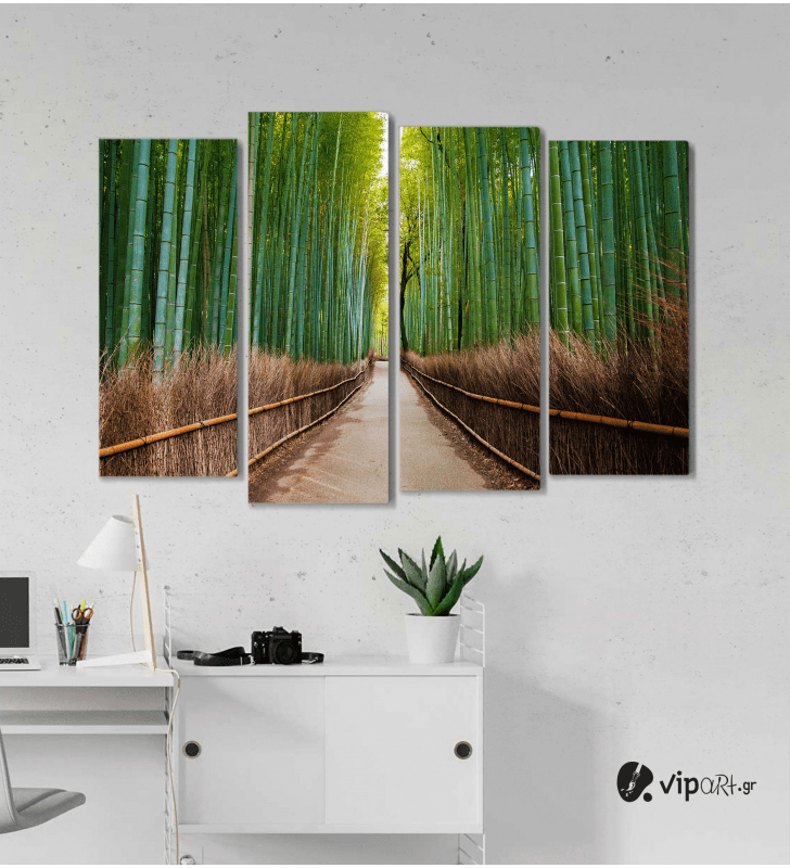 Πίνακας Καμβάς Τετράπτυχος Bamboo