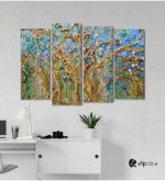 Πίνακας Καμβάς Τετράπτυχος Acrylic Painting - Ακρυλική ζωγραφική