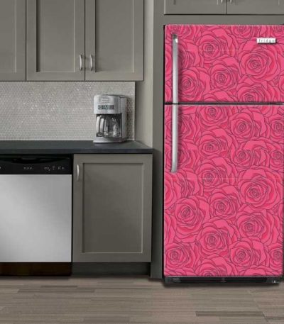 Αυτοκόλλητο Ψυγείου "Rose Pattern"