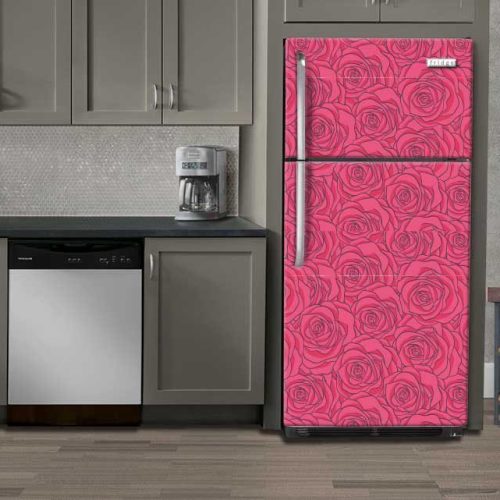 Αυτοκόλλητο Ψυγείου "Rose Pattern"