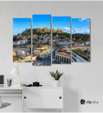 Πίνακας Καμβάς Τετράπτυχος Athens Acropolis