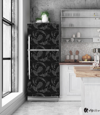 Αυτοκόλλητο Ψυγείου με εκτύπωση "Leaves Pattern"