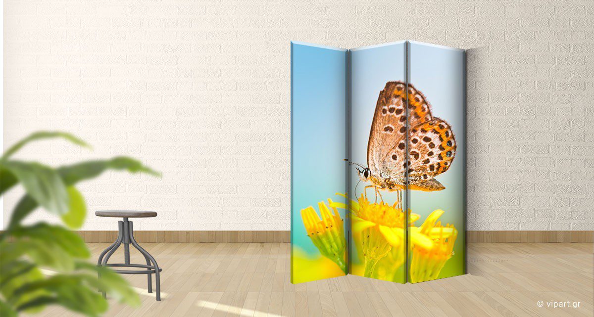 Παραβάν Τρίπτυχο Butterfly