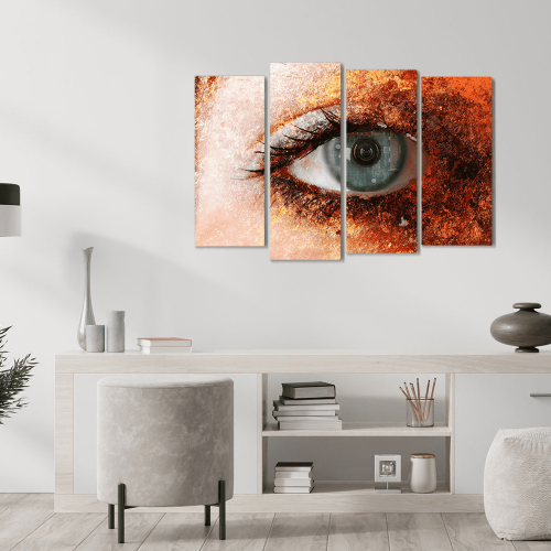 Πίνακας Καμβάς Τετράπτυχος Eye Camera