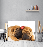 Πίνακας Καμβάς σκυλάκια Puppies Love