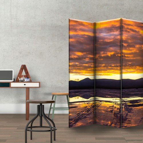 Παραβάν Τρίπτυχο Sunset Mountains