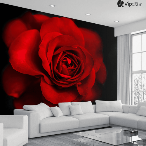 Ταπετσαρία Τοίχου Rose Red&Black
