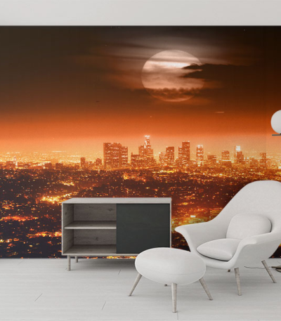 Ταπετσαρία Τοίχου Los Angeles Sunset Lights