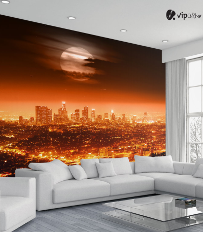 Ταπετσαρία Τοίχου Los Angeles Sunset Lights