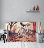 Πίνακας Καμβάς Autumn vintage Bike