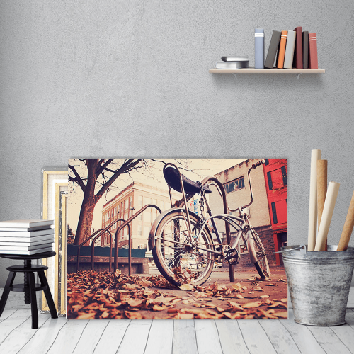 Πίνακας Καμβάς Autumn vintage Bike