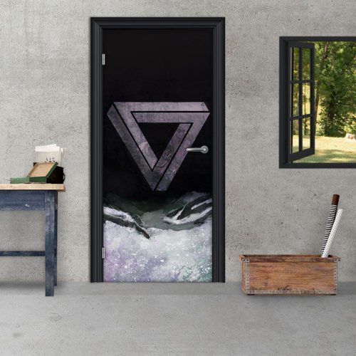 Αυτοκόλλητο Πόρτας "Strange Triangle"