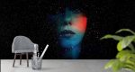 Ταπετσαρία Τοίχου Galaxy Girl Abstract Face
