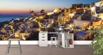Ταπετσαρία Τοίχου Evening In Santorini