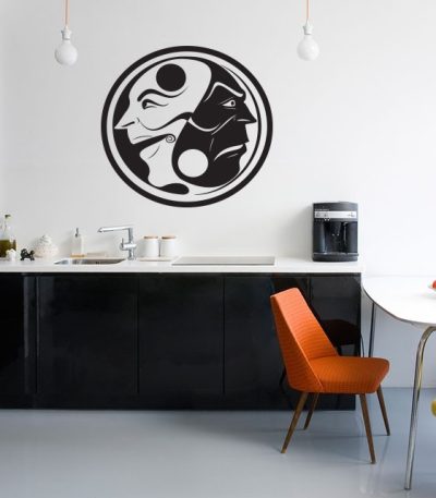 Αυτοκόλλητο Τοίχου "Ying Yang"