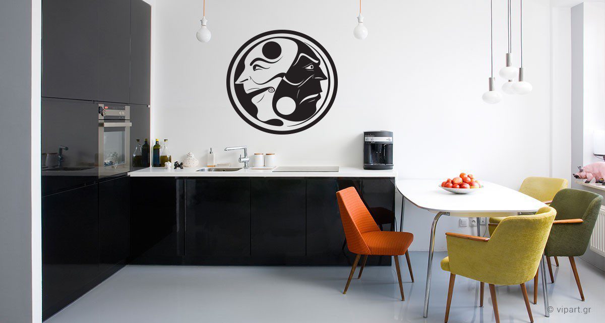 Αυτοκόλλητο Τοίχου "Ying Yang"