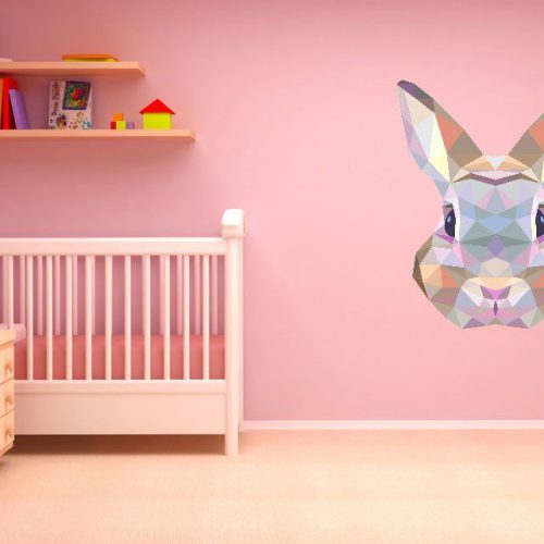 Αυτοκόλλητο Τοίχου "Triangle Rabbit"