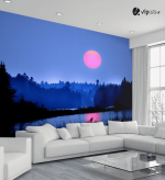 Ταπετσαρία Τοίχου Sunset Pink Moon
