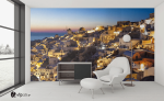 Ταπετσαρία Τοίχου Βράδυ στη Σαντορίνη - Evening In Santorini