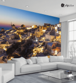 Ταπετσαρία Τοίχου Evening In Santorini