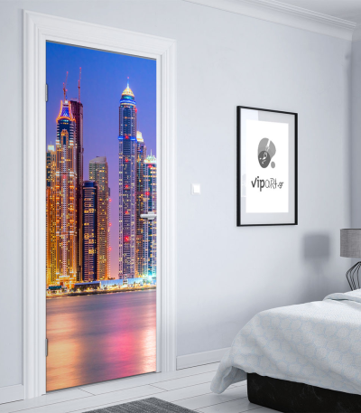 Αυτοκόλλητο Πόρτας με εκτύπωση "Dubai"