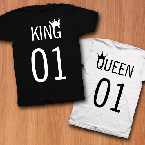 ΠΡΟΣΦΟΡΑ Εκτύπωση σε μπλουζάκι "King & Queen"