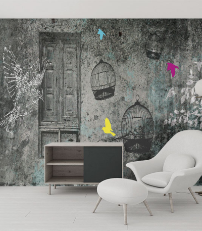 Ταπετσαρία Τοίχου Design Birds
