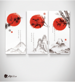 Πίνακας Καμβάς Τρίπτυχος China art