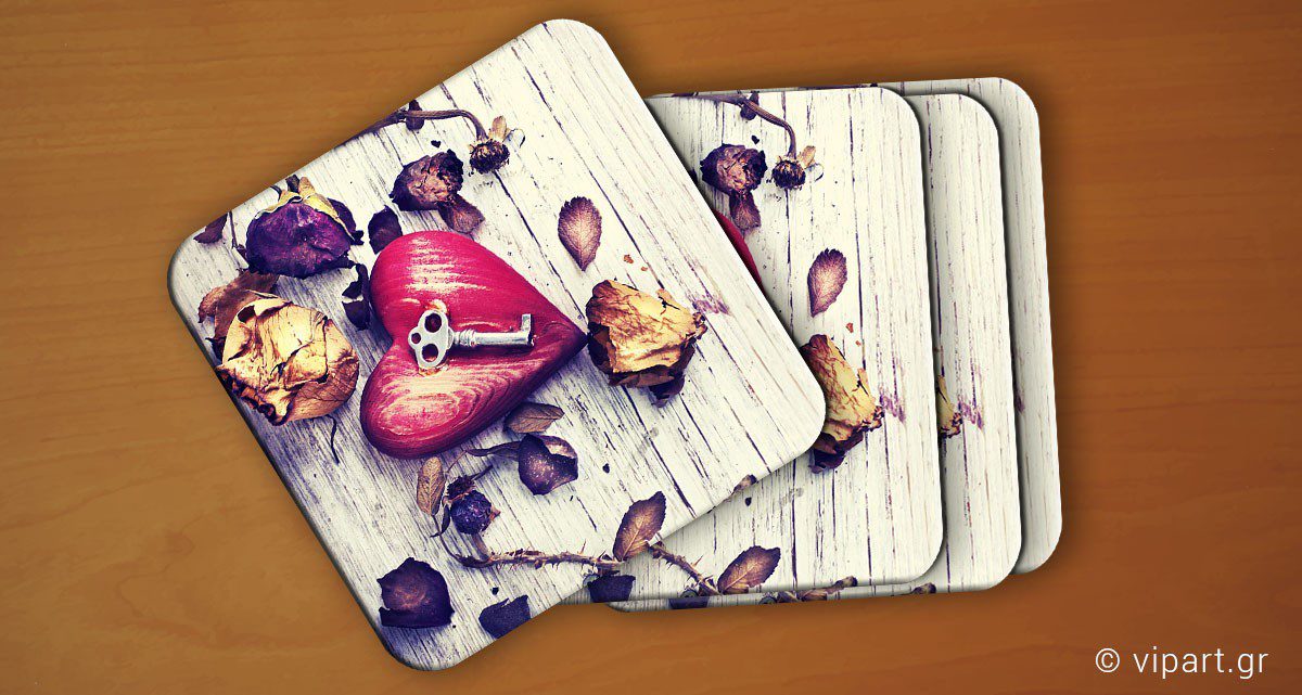 Σουβερ 6 τεμάχια Heart Key