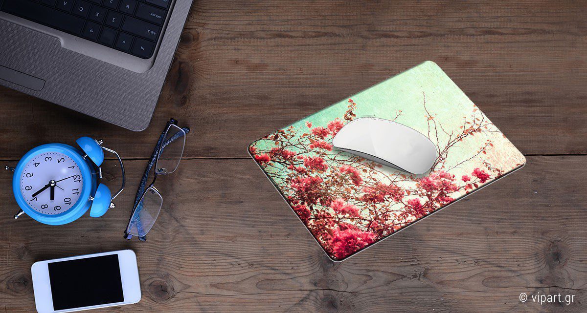 Mousepad 2 τεμάχια Ροζ Λουλούδια