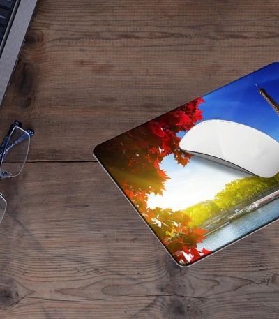 Mousepad 2 τεμάχια Ροζ Δέντρο Με Κούνια
