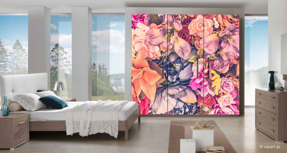 Αυτοκόλλητο Επίπλων "Flowers"