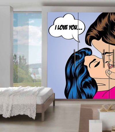 Αυτοκόλλητο Επίπλων "I Love You"
